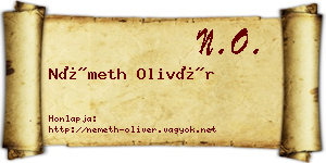 Németh Olivér névjegykártya